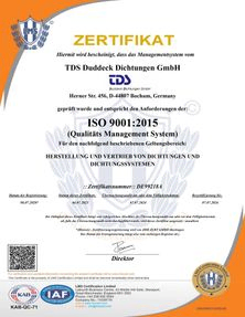 Zertifikat nach DIN EN ISO 9001_DE
